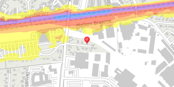 Trafikstøjkort på Rolighedsvej 7, . , 4100 Ringsted