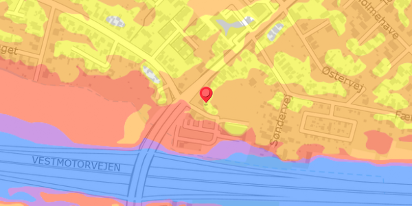 Trafikstøjkort på Hesteskoen 3, . , 4100 Ringsted