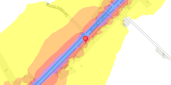 Trafikstøjkort på Roskildevej 366, . , 4100 Ringsted