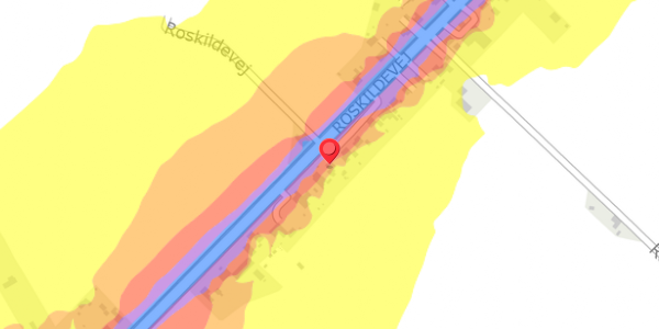 Trafikstøjkort på Roskildevej 368, . , 4100 Ringsted