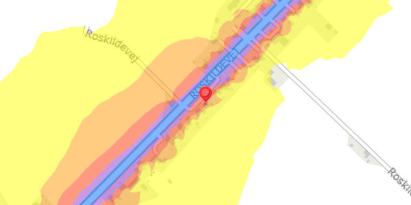 Trafikstøjkort på Roskildevej 372, . , 4100 Ringsted