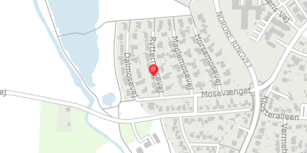 Trafikstøjkort på Ryttermosevej 3, . , 4100 Ringsted