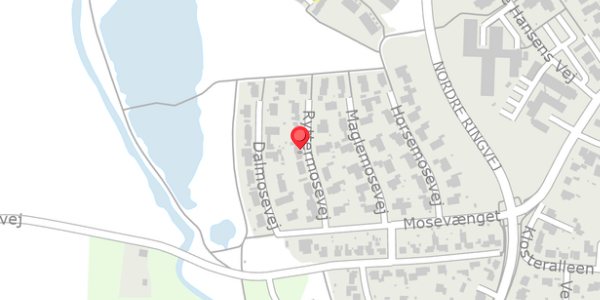 Trafikstøjkort på Ryttermosevej 7, . , 4100 Ringsted