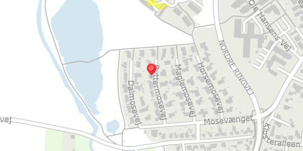 Trafikstøjkort på Ryttermosevej 9, 4100 Ringsted