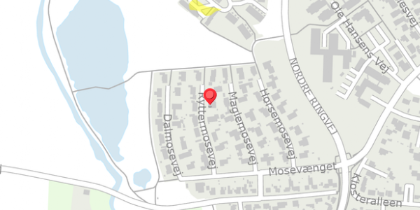 Trafikstøjkort på Ryttermosevej 10, . , 4100 Ringsted