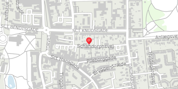Trafikstøjkort på Schandorphsvej 13, 4100 Ringsted