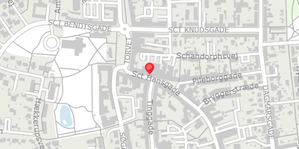 Trafikstøjkort på Sct Hansgade 7, 4100 Ringsted