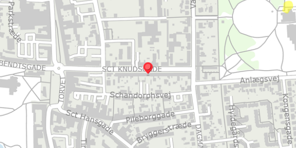 Trafikstøjkort på Sct Knudsgade 22, 4100 Ringsted