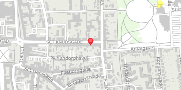 Trafikstøjkort på Sct Knudsgade 38, 4100 Ringsted
