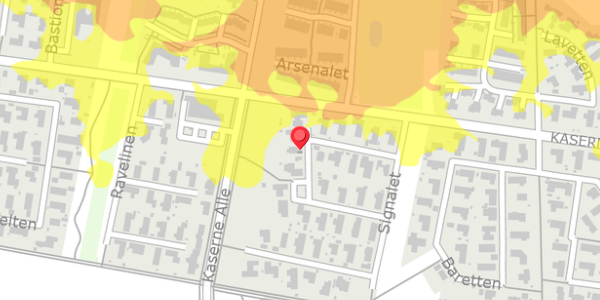 Trafikstøjkort på Signalet 16, . , 4100 Ringsted