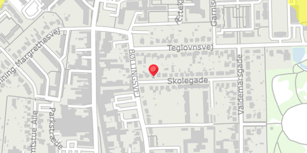 Trafikstøjkort på Skolegade 30, 4100 Ringsted