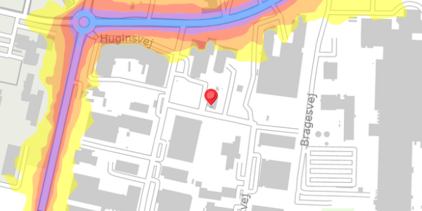 Trafikstøjkort på Sleipnersvej 3, . , 4100 Ringsted