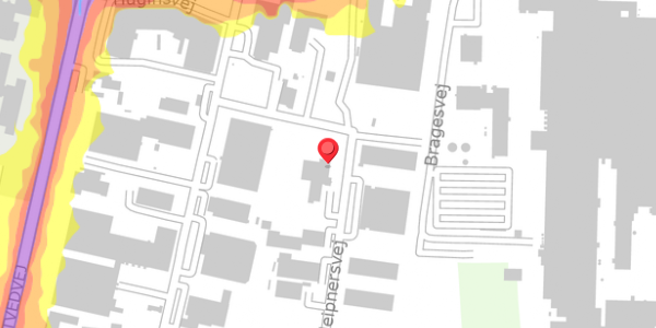 Trafikstøjkort på Sleipnersvej 4, 4100 Ringsted