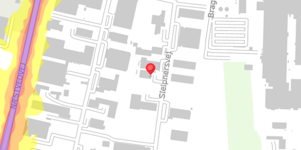 Trafikstøjkort på Sleipnersvej 12, 4100 Ringsted