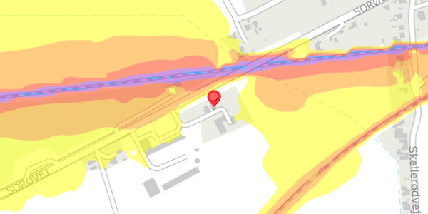 Trafikstøjkort på Sorøvej 61, . , 4100 Ringsted