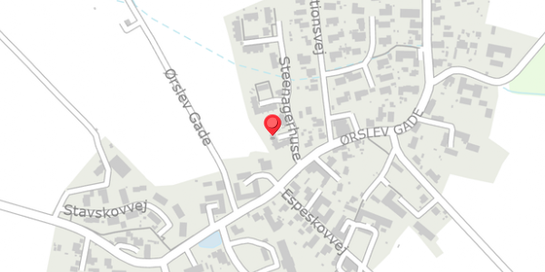 Trafikstøjkort på Steenagerhuse 9, 4100 Ringsted