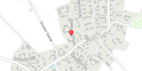 Trafikstøjkort på Steenagerhuse 11A, 4100 Ringsted