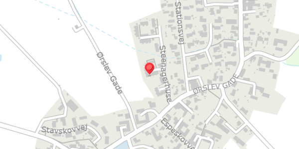 Trafikstøjkort på Steenagerhuse 19, 4100 Ringsted
