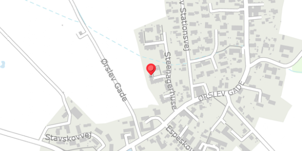 Trafikstøjkort på Steenagerhuse 21, 4100 Ringsted