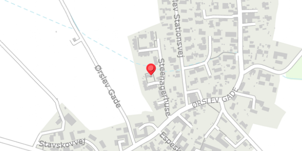 Trafikstøjkort på Steenagerhuse 31, 4100 Ringsted