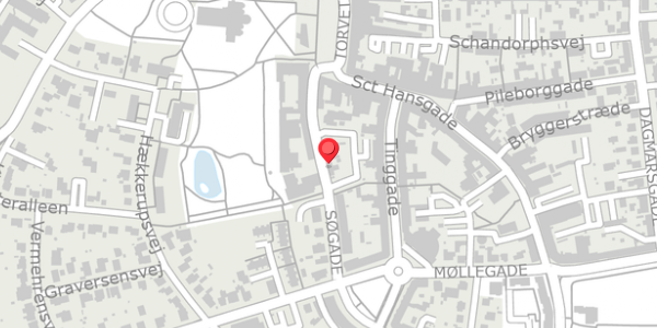 Trafikstøjkort på Søgade 11, 4100 Ringsted