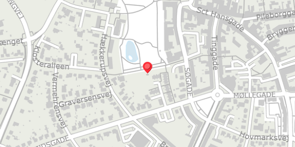 Trafikstøjkort på Søgade 14B, . , 4100 Ringsted