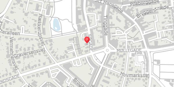 Trafikstøjkort på Søgade 20, 4100 Ringsted