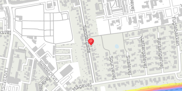 Trafikstøjkort på Søndergade 27, . , 4100 Ringsted