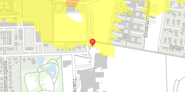Trafikstøjkort på Teglovnsvej 43, . , 4100 Ringsted