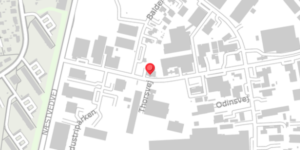 Trafikstøjkort på Thorsvej 5, 4100 Ringsted