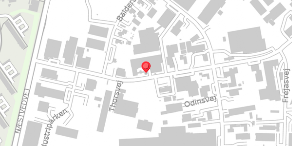 Trafikstøjkort på Thorsvej 9, 4100 Ringsted