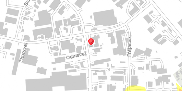 Trafikstøjkort på Thorsvej 14, 4100 Ringsted