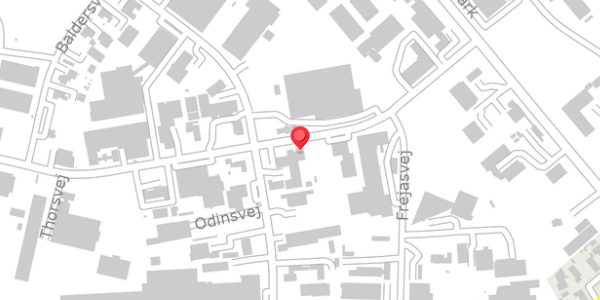 Trafikstøjkort på Thorsvej 14A, 4100 Ringsted