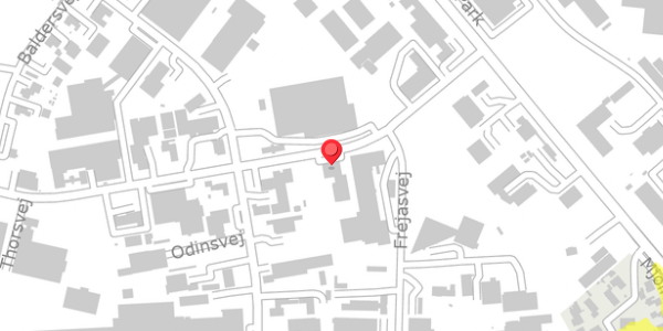 Trafikstøjkort på Thorsvej 16, 4100 Ringsted
