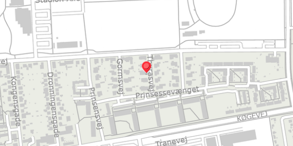 Trafikstøjkort på Thyrasvej 6, 4100 Ringsted