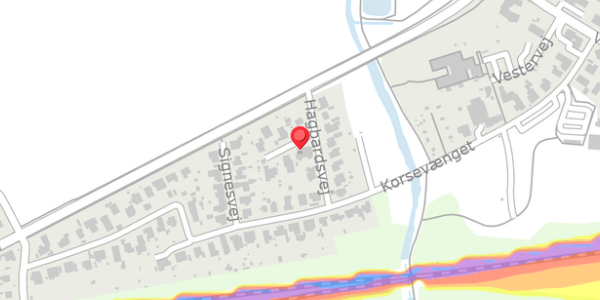 Trafikstøjkort på Uffesvej 1B, 4100 Ringsted