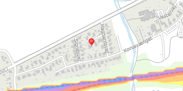 Trafikstøjkort på Uffesvej 5, 4100 Ringsted