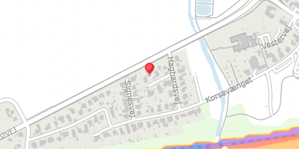 Trafikstøjkort på Uffesvej 6, 4100 Ringsted