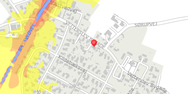 Trafikstøjkort på Vetterslev Bygade 26, . , 4100 Ringsted