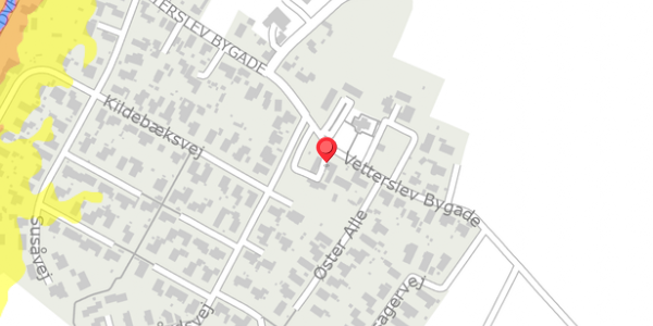 Trafikstøjkort på Vetterslev Bygade 38, . , 4100 Ringsted