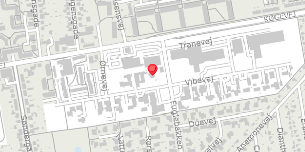 Trafikstøjkort på Vibevej 15, . , 4100 Ringsted