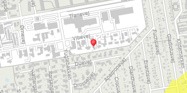 Trafikstøjkort på Vibevej 32, 4100 Ringsted