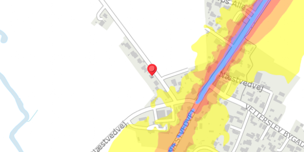 Trafikstøjkort på Ømarksvej 5, 4100 Ringsted