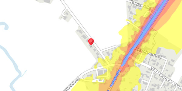 Trafikstøjkort på Ømarksvej 7, 4100 Ringsted