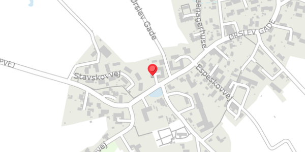 Trafikstøjkort på Ørslev Gade 3, 4100 Ringsted