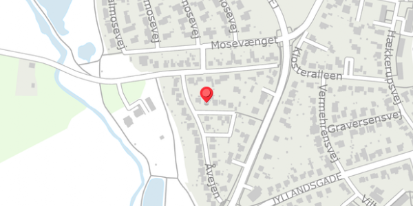 Trafikstøjkort på Åbakken 3, 4100 Ringsted