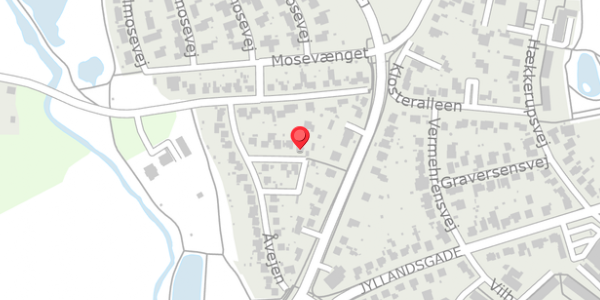 Trafikstøjkort på Åbakken 9, 4100 Ringsted