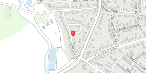 Trafikstøjkort på Åvejen 11, 4100 Ringsted