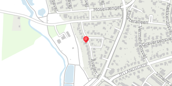 Trafikstøjkort på Åvejen 14, . , 4100 Ringsted