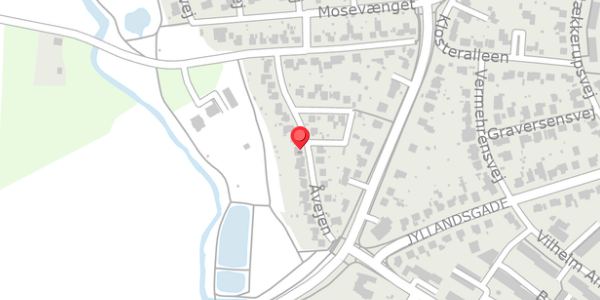 Trafikstøjkort på Åvejen 18, 4100 Ringsted